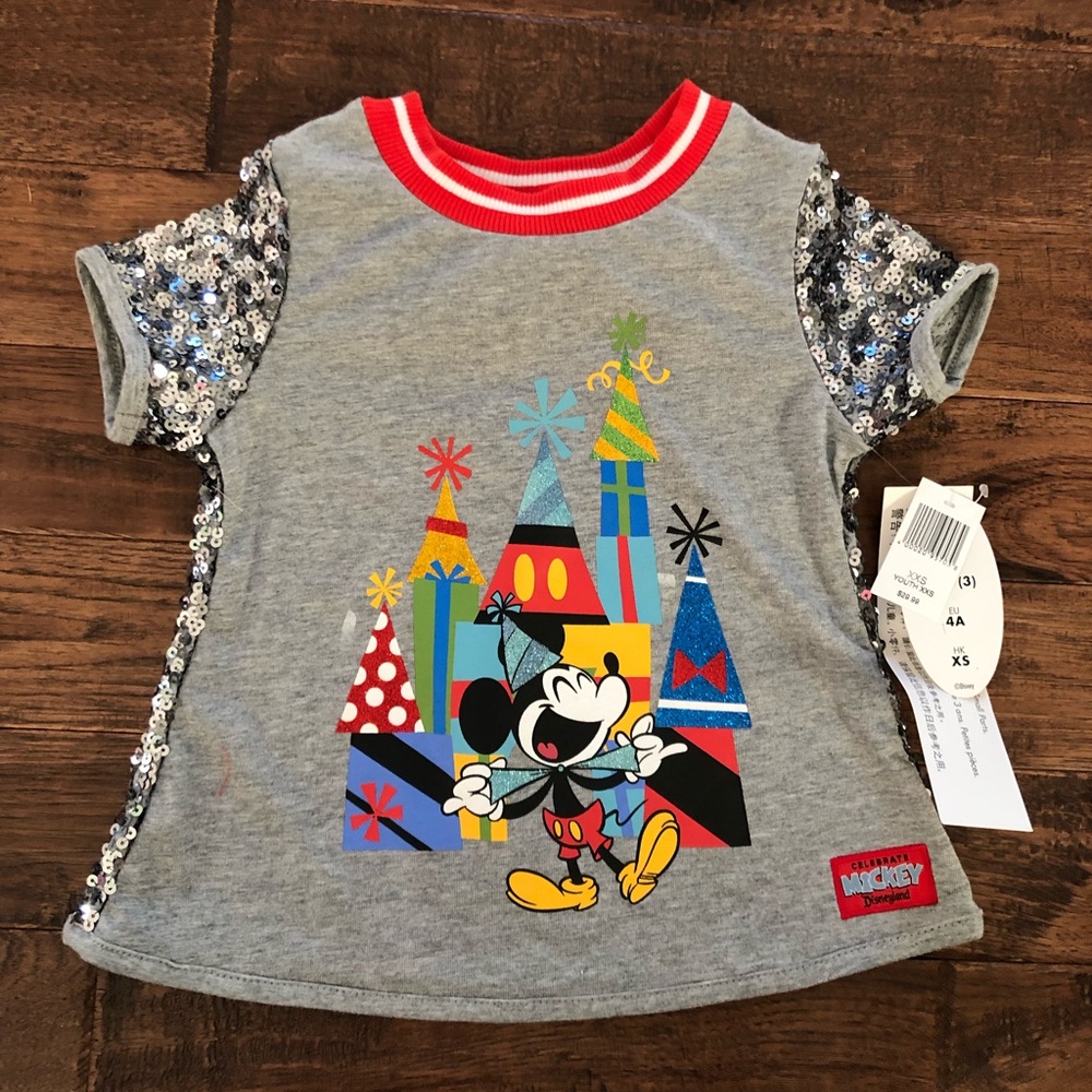 Disney Parks DisneyLand Mickey Sequin Shirt